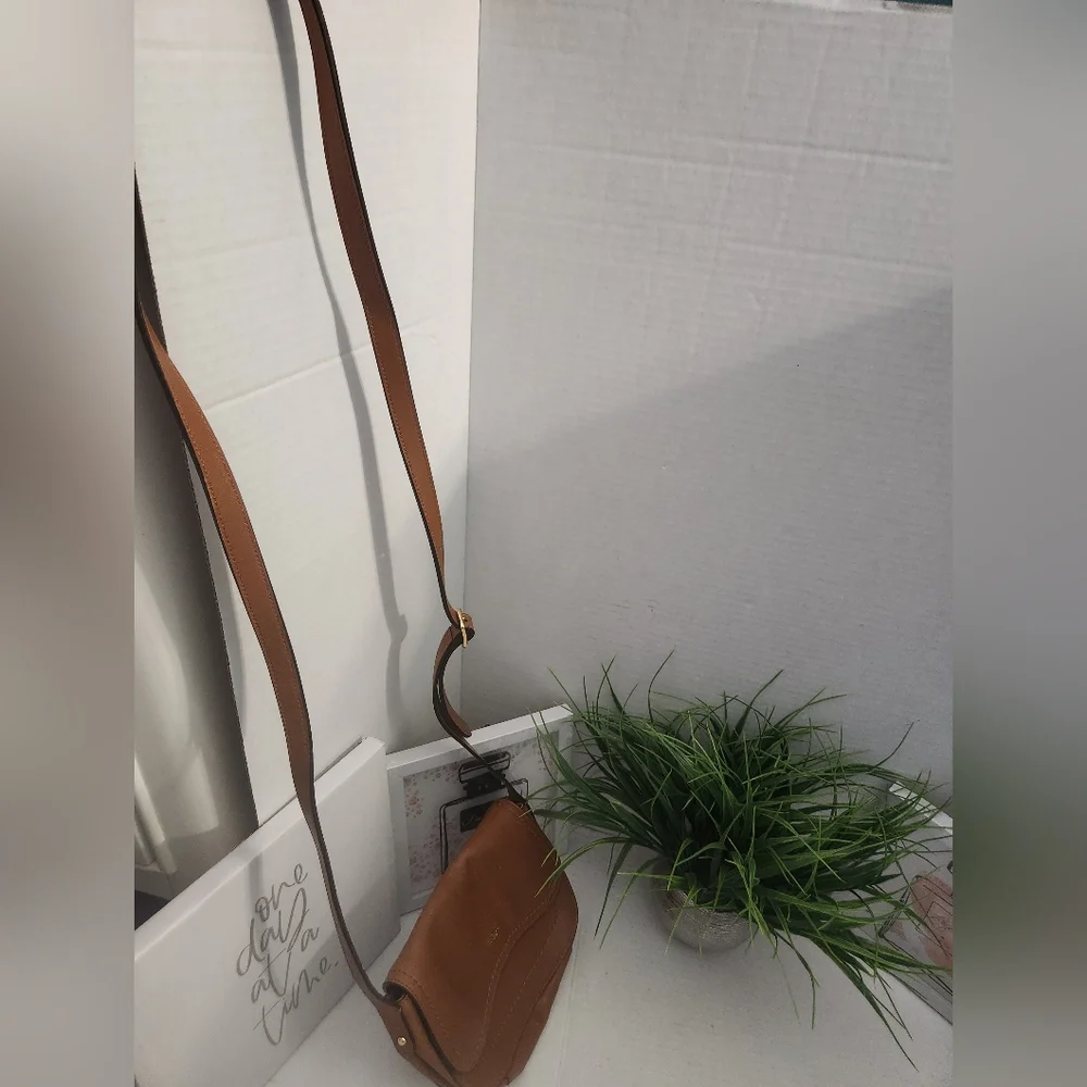 Ralph Lauren Bag Brown Crossbody Saddle Bag